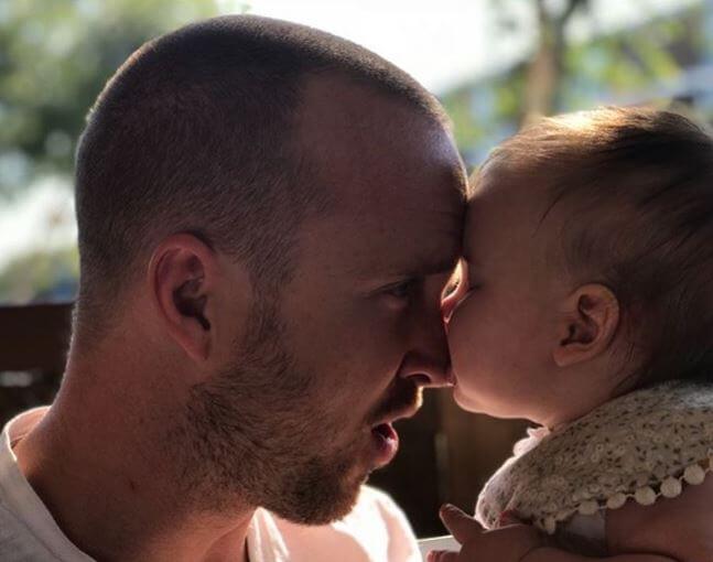 Story Annabelle Paul with her father, Aaron Paul.